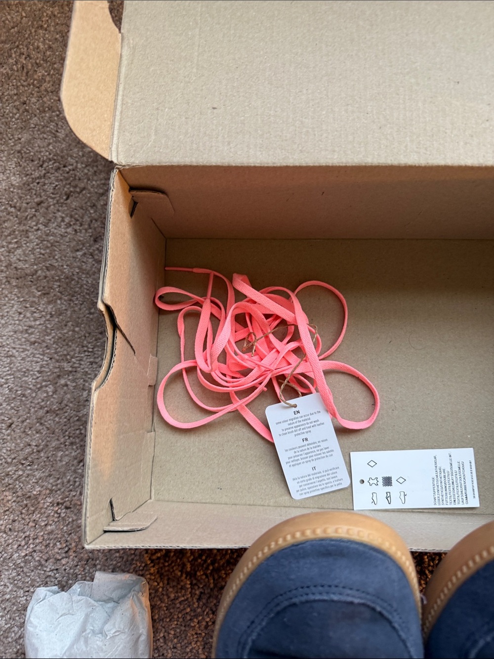 adidas Navy Suede Sneakers with Pink Stripes - Picture 7 of 7